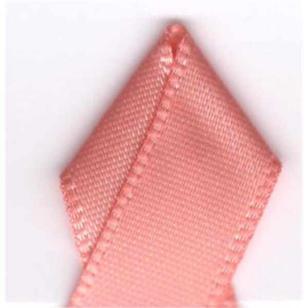 Papilion R074400060720100Y .25 in. Double-Face Satin Ribbon 100 Yards - Peach R074400060720100Y - main